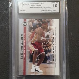 GMA 10 Lebron James Rookie Card LA Lakers Cavs